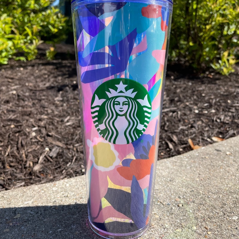 Starbucks Floral 24oz Tumbler Summer 2021 - Picture 2 of 6
